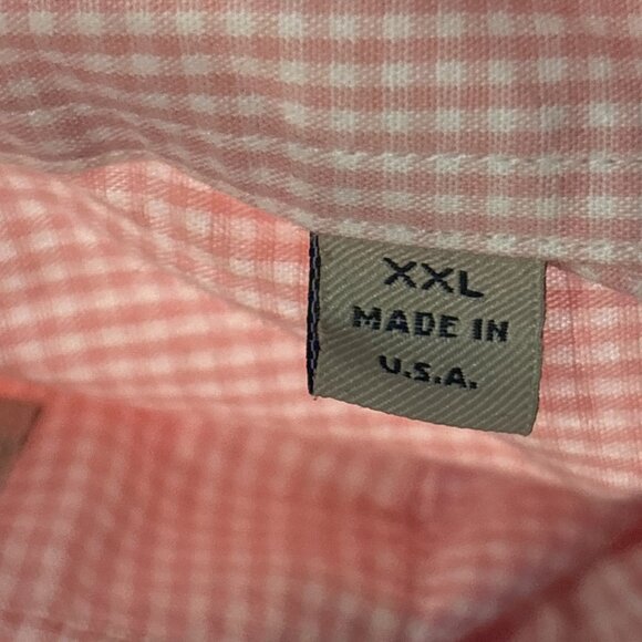 Burberry London Pink & White Mens 2XL Shirt Button Up Front Pocket - Picture 5 of 6